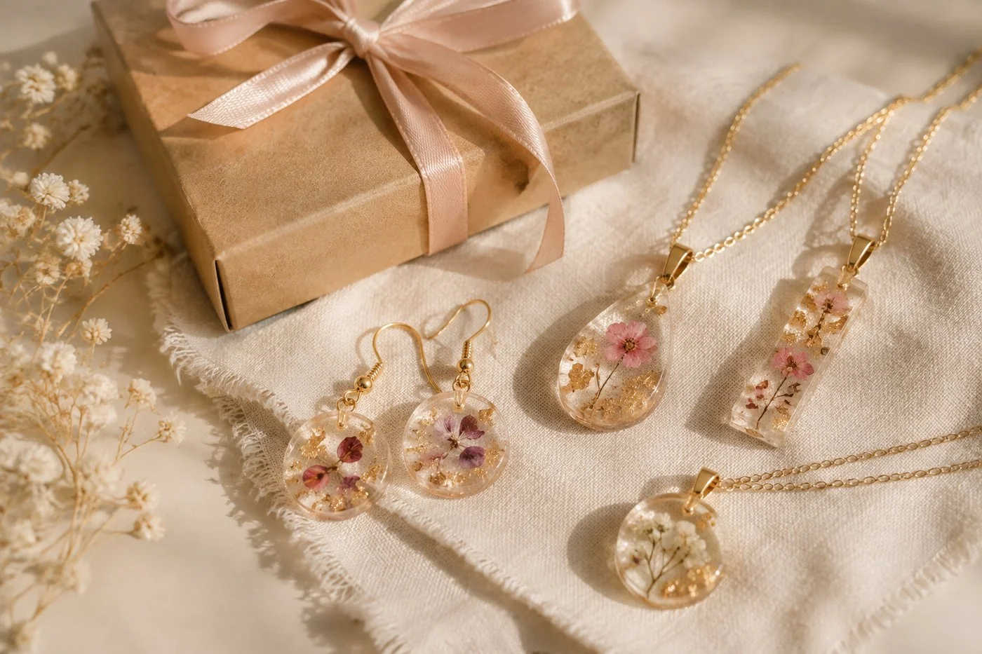 Créer des bijoux en résine avec de vraies fleurs : le guide complet