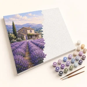 Kit peinture par numéros « Lavandes de Provence »