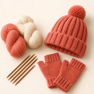 Kit tricot bonnet & mitaines