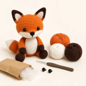 Kit crochet amigurumi « Renard »