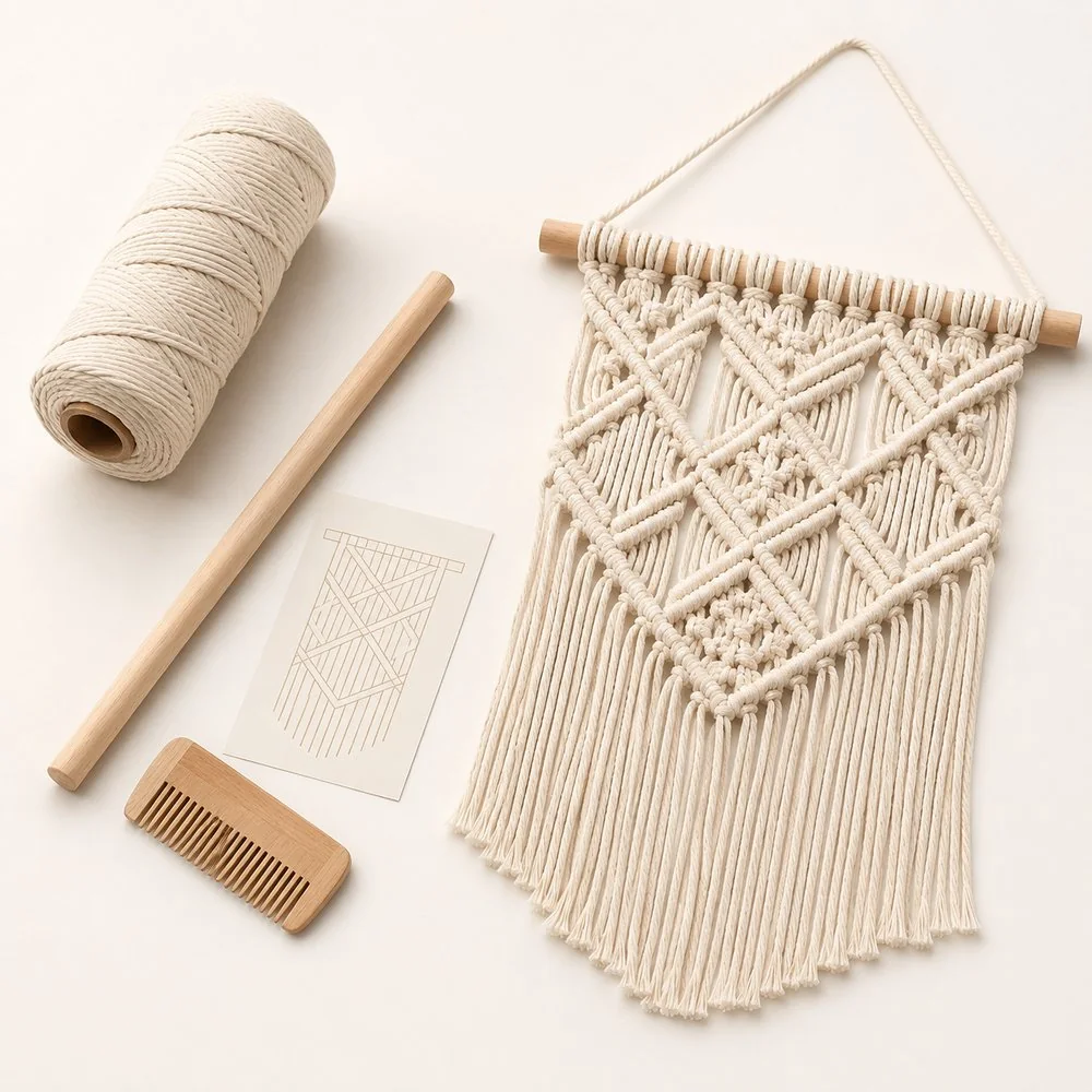 Kit macramé suspension murale