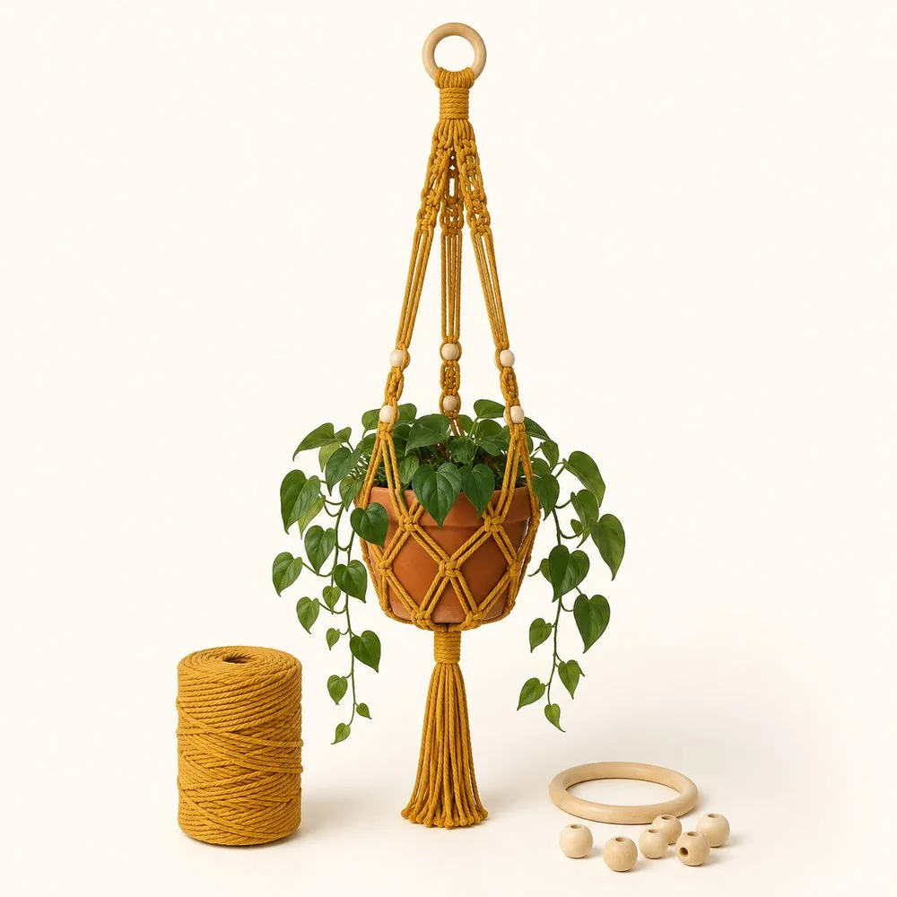 Kit macramé suspension pour plante